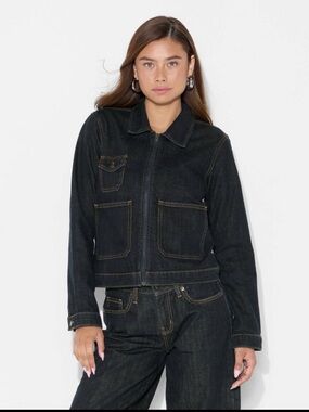 Wild Fable - Women's Denim Utility Jacket - Indigo - All Sizes